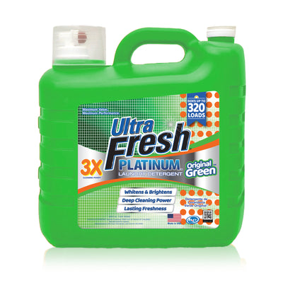 Ultra Fresh 2 Pack 3X Platinum Liquid Laundry Detergent 320 Load, Original Green - VMInnovations