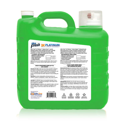 Ultra Fresh 2 Pack 3X Platinum Liquid Laundry Detergent 320 Load, Original Green - VMInnovations