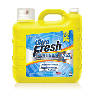 Ultra Fresh 2 Pack Platinum Liquid Laundry Detergent, 320 Loads, Fresh Linen - VMInnovations