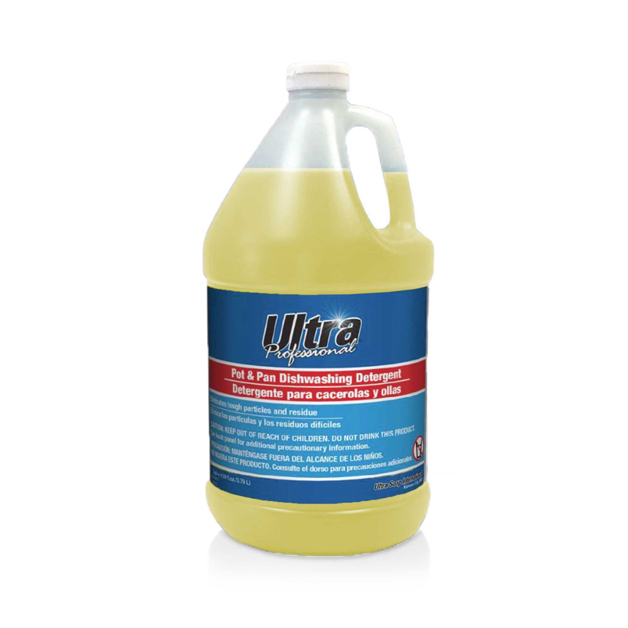 Ultra Professional™ 4 Pack 1 Gal Pots/Pans Dishwashing Detergent, Lemon, Yellow - VMInnovations