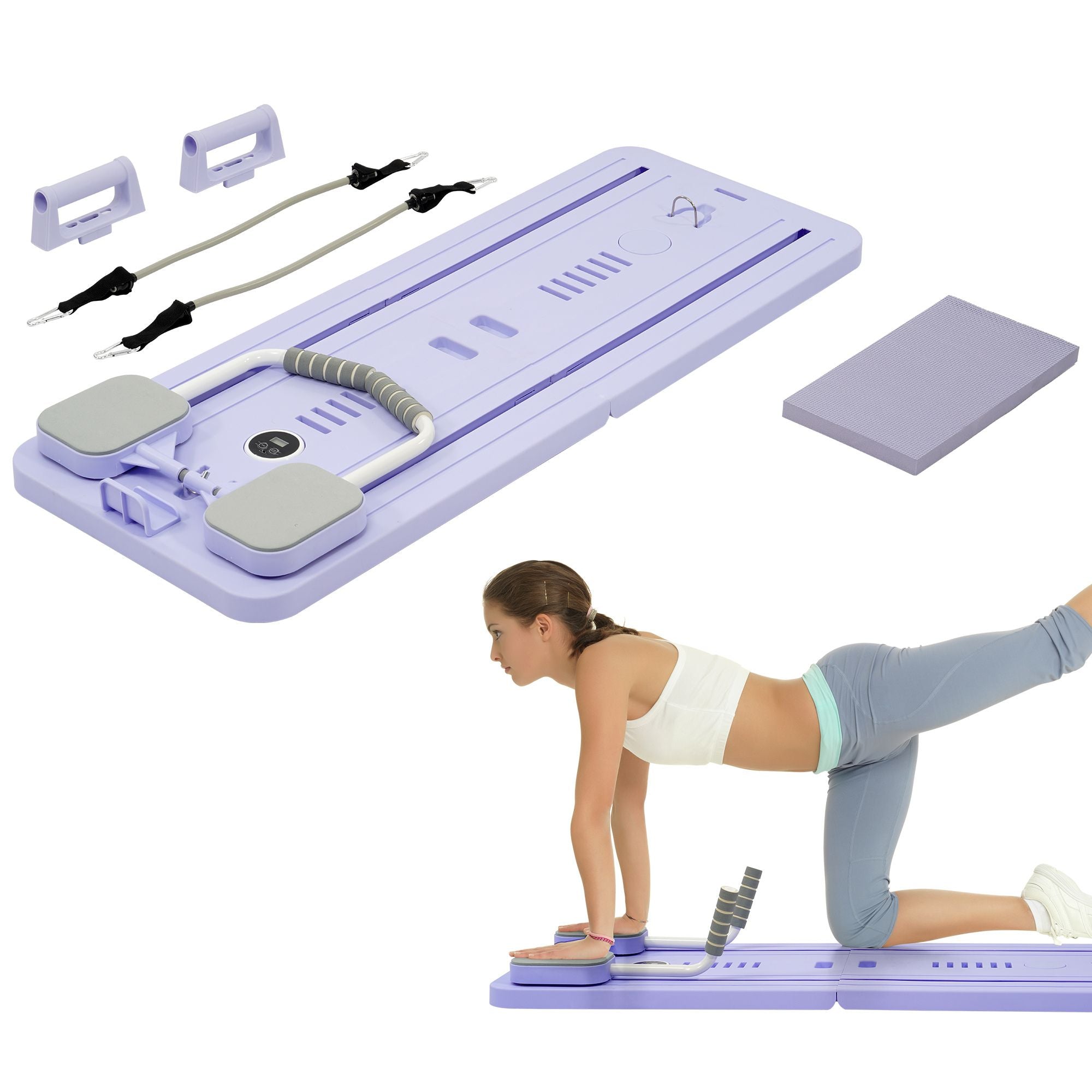 Fitvids 5 in 1 Multi Purpose Pilates Reformer Board Set & Core Trainer(Open Box) - VMInnovations