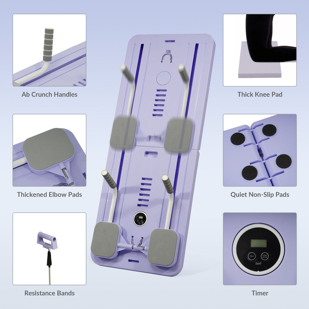 Fitvids 5 in 1 Multi Purpose Pilates Reformer Board Set & Core Trainer(Open Box)
