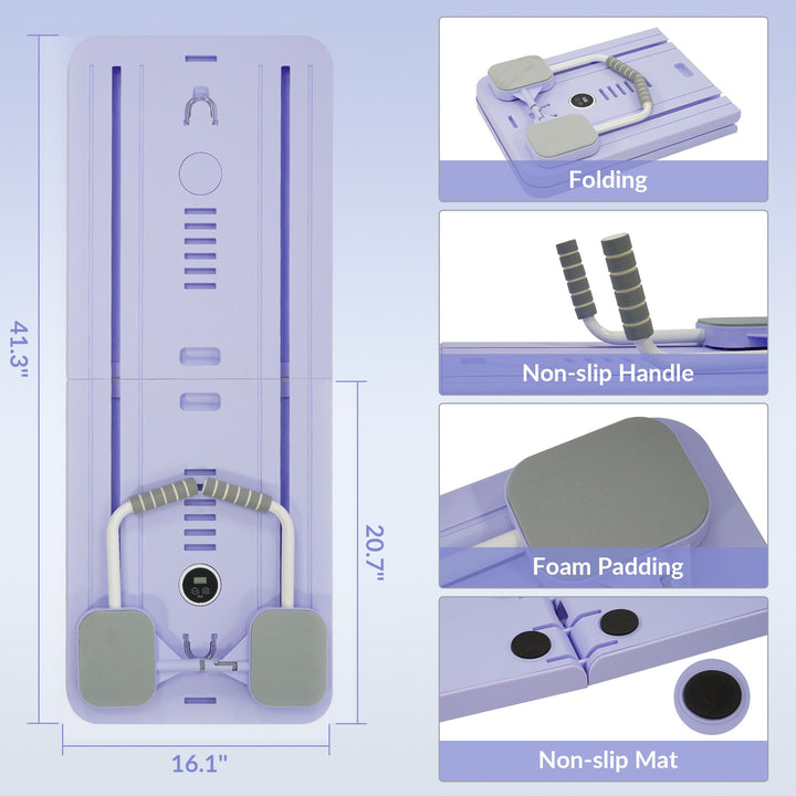 Fitvids 5 in 1 Multi Purpose Pilates Reformer Board Set & Core Trainer(Open Box)