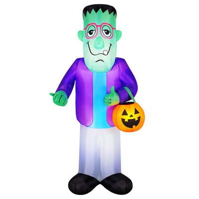 Occasions 7' Frankenstein Holding Treat Bag Halloween Yard Decoration (Used)