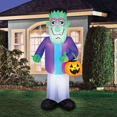 Occasions 7' Frankenstein Holding Treat Bag Halloween Yard Decoration (Used)