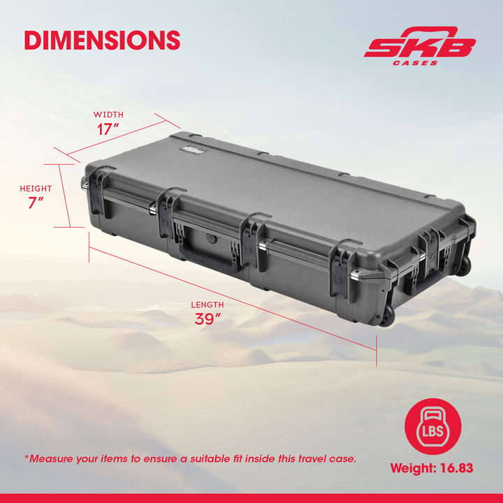 SKB iSeries Durable Baseball Bat Case for 10 Bats, Weatherproof, Secure Locks