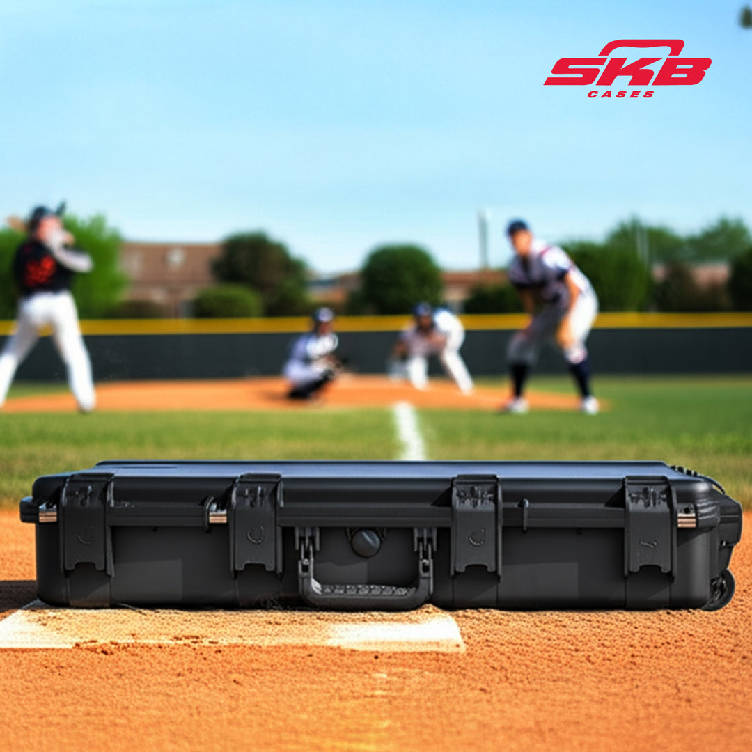 SKB iSeries Durable Baseball Bat Case for 10 Bats, Weatherproof, Secure Locks