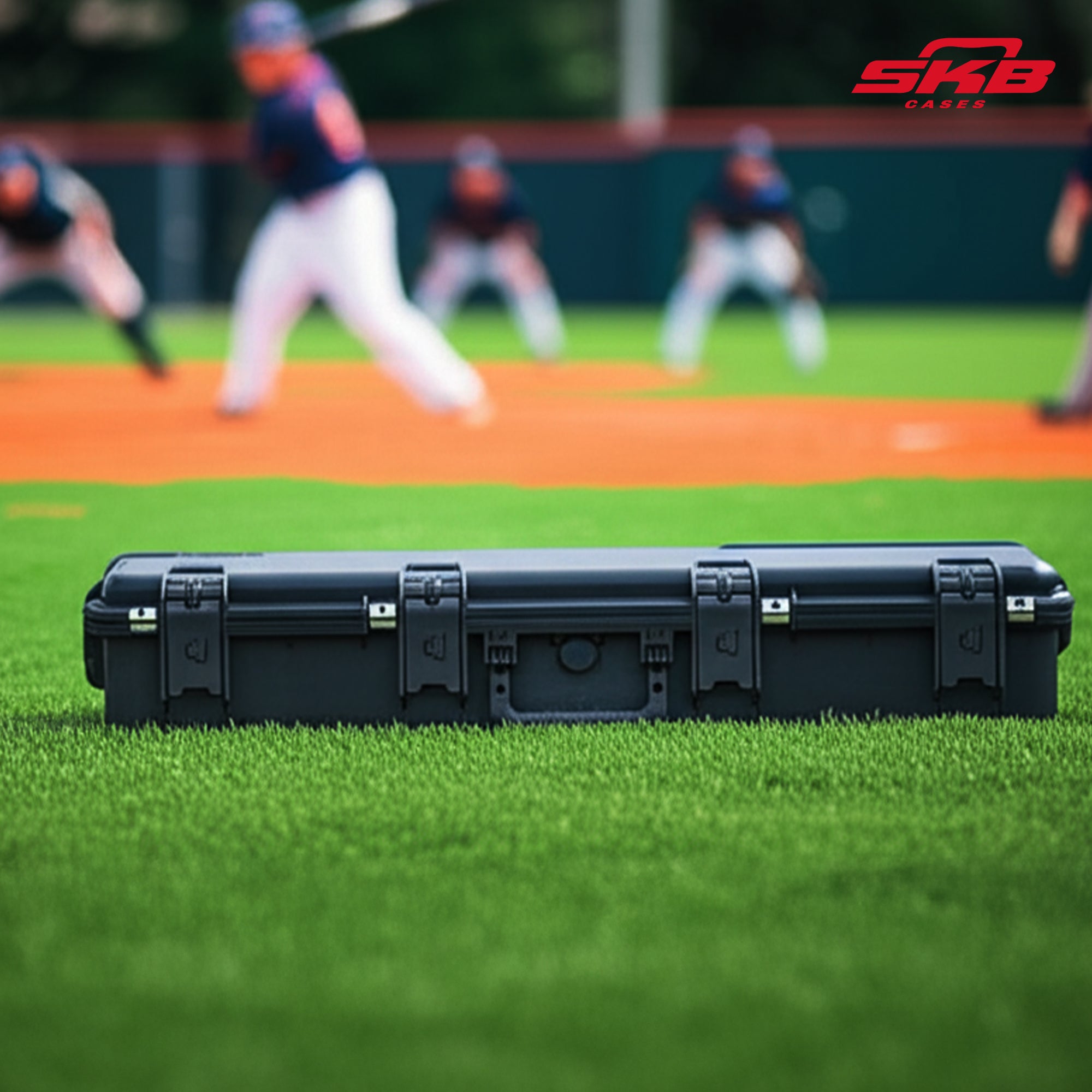 SKB iSeries Durable Baseball Bat Case for 10 Bats, Weatherproof, Secure Locks - VMInnovations