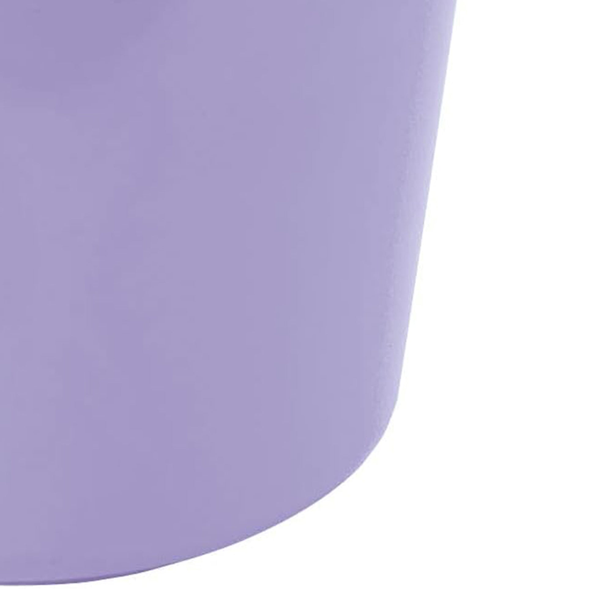 Little Giant Flat Back Plastic Animal Feed Bucket, Metal Handle, 20 Qt, Lavender - VMInnovations