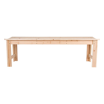 Shine Company 5ft Backless Cedar Bench for Garden and Patio, Natural (Open Box)