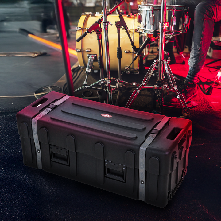 SKB Drum Hardware Case with Wheels, Durable Polyethylene Mobile Storage (Used)