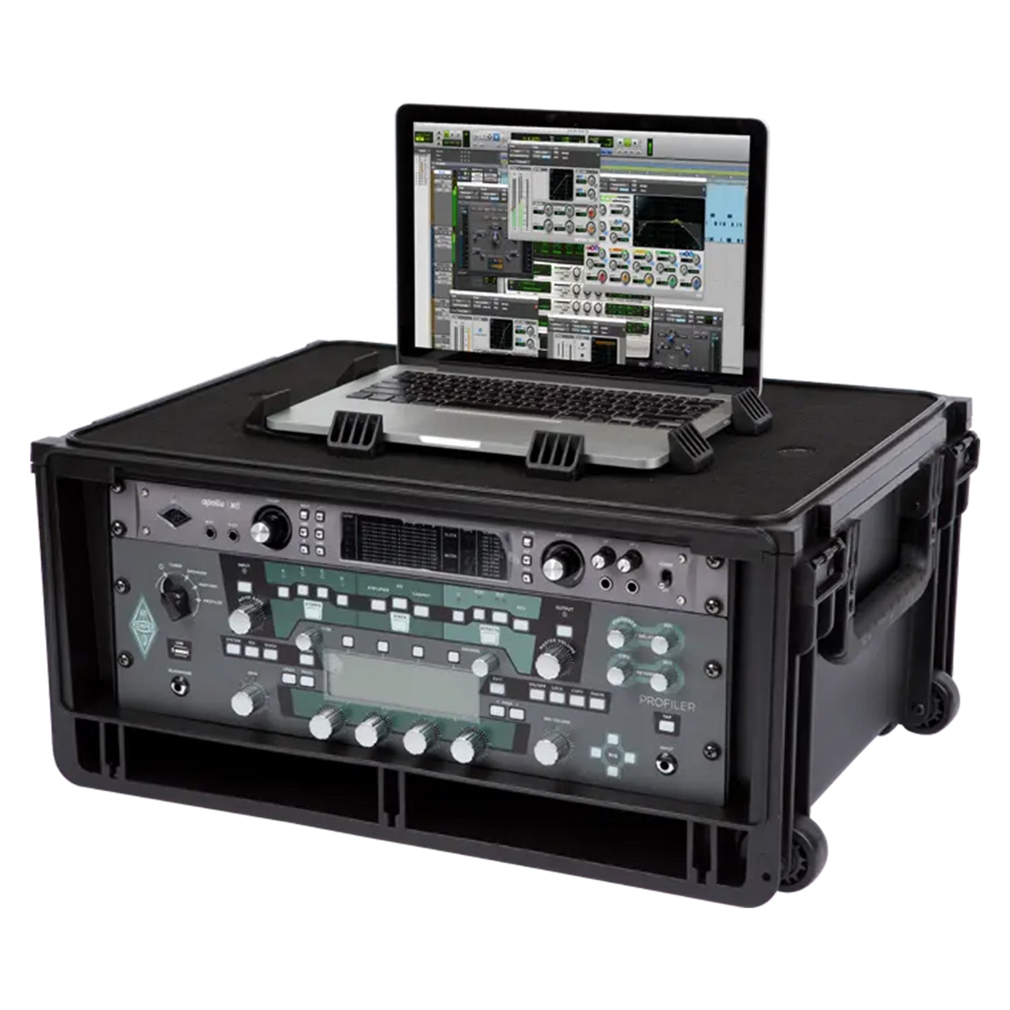SKB Studio Flyer Rack Case 4U, Durable Injected Molded Mobile Studio Case, Black - VMInnovations