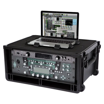 SKB Studio Flyer Rack Case 4U, Durable Injected Molded Mobile Studio Case, Black - VMInnovations