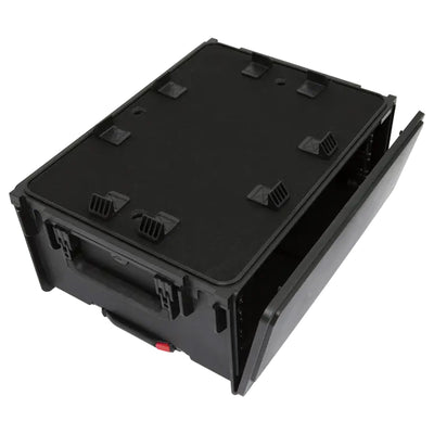 SKB Studio Flyer Rack Case 4U, Durable Injected Molded Mobile Studio Case, Black - VMInnovations