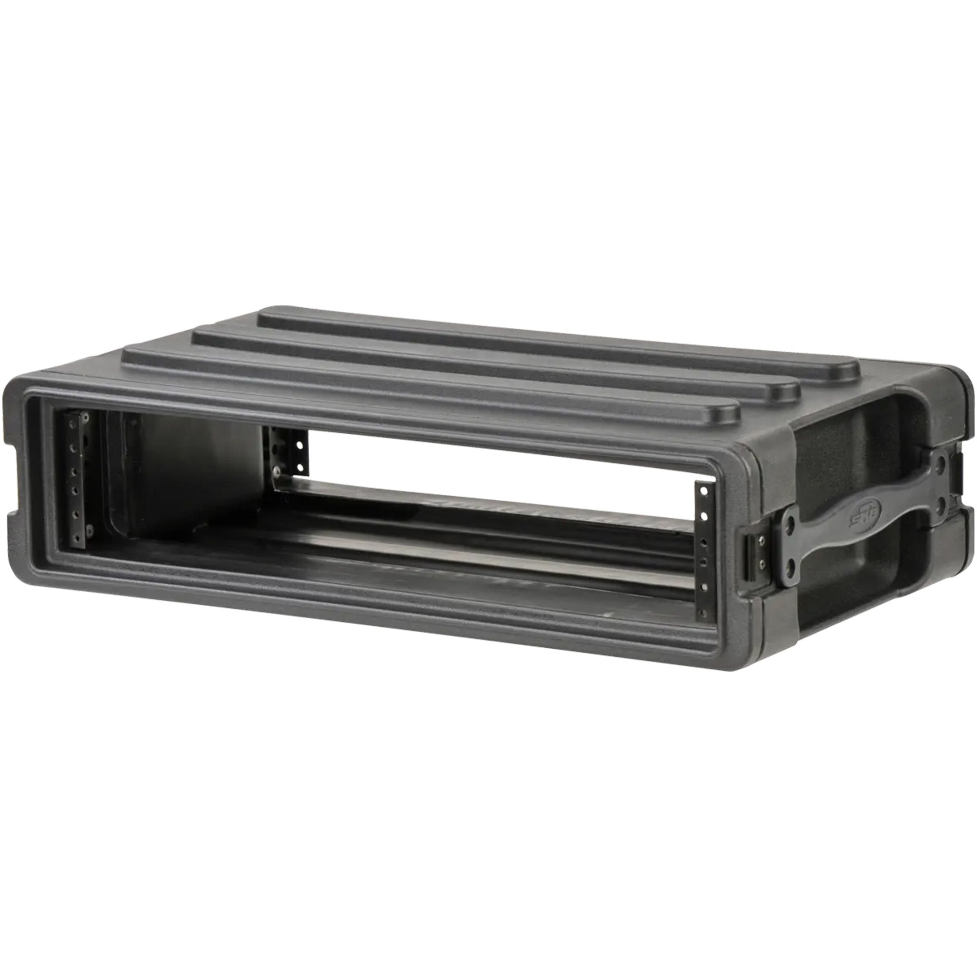 SKB 2U Shallow Roto Rack Case Gear Protector, Stackable, Waterproof, Black - VMInnovations