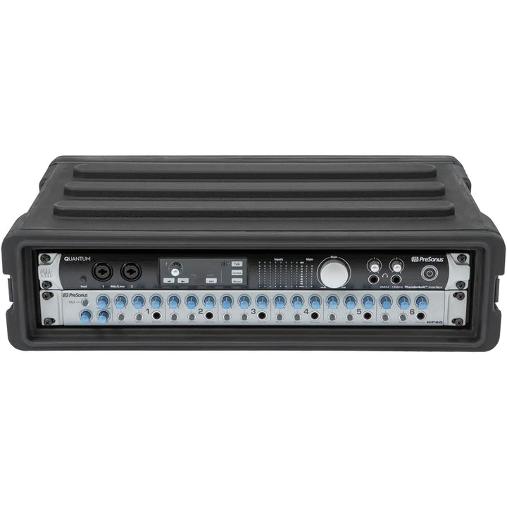 SKB 2U Shallow Roto Rack Case Gear Protector, Stackable, Black (Open Box)