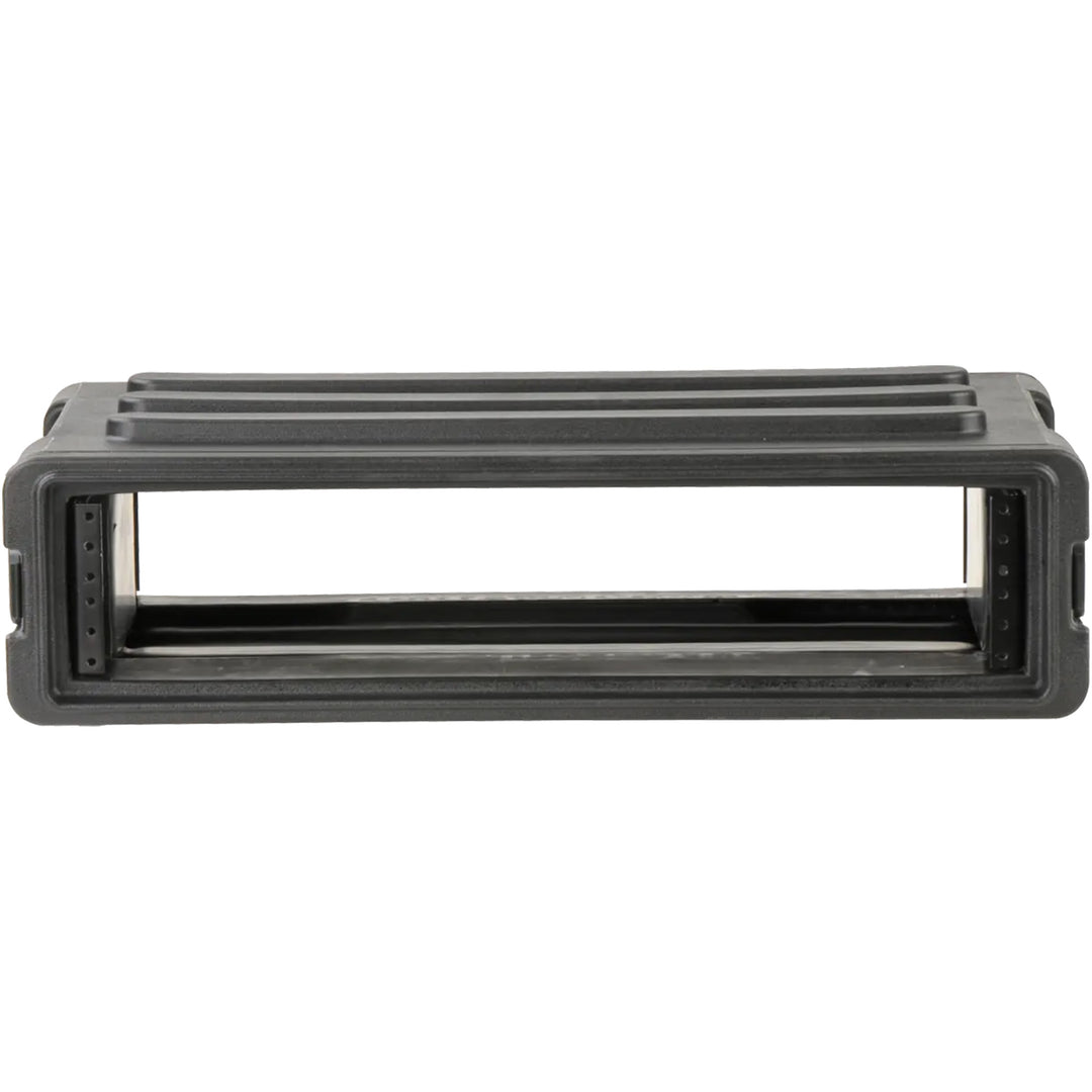 SKB 2U Shallow Roto Rack Case Gear Protector, Stackable, Waterproof, Black