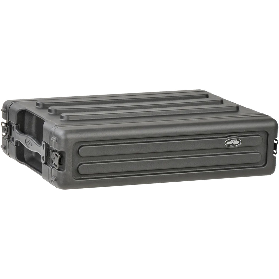 SKB 2U Shallow Roto Rack Case Gear Protector, Stackable, Black (Open Box)