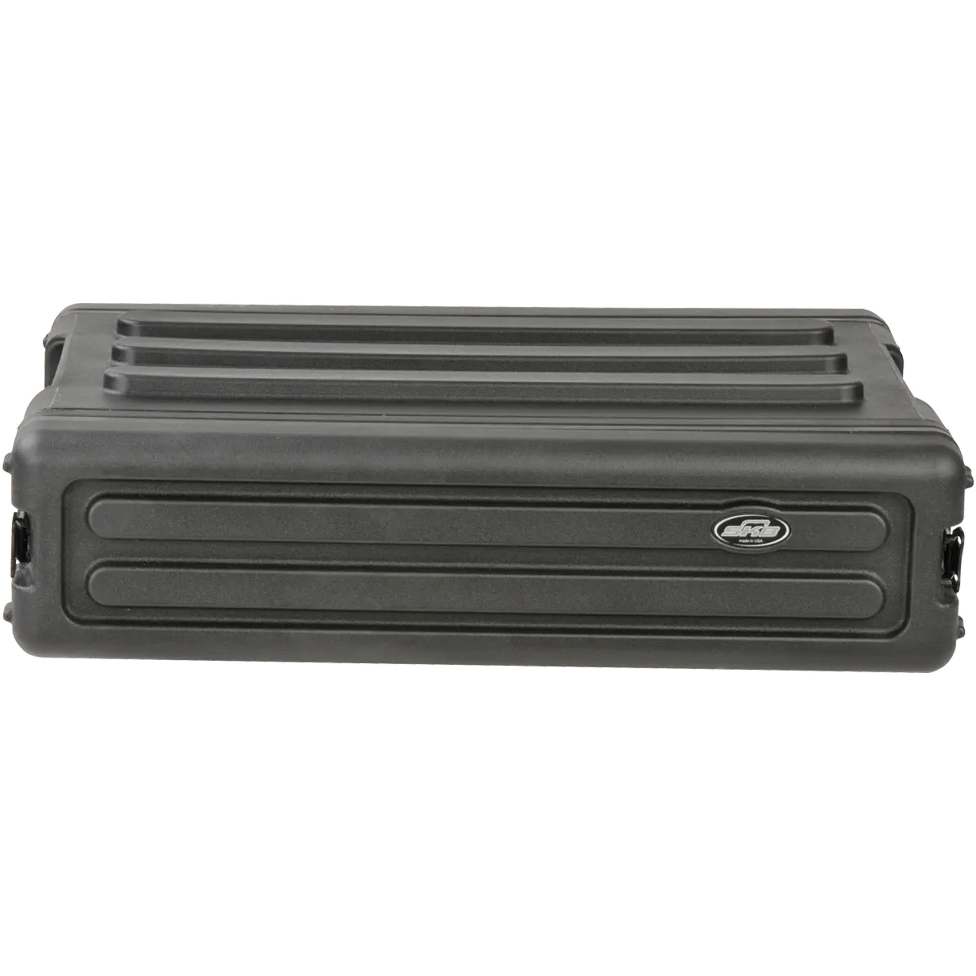 SKB 2U Shallow Roto Rack Case Gear Protector, Stackable, Waterproof, Black - VMInnovations