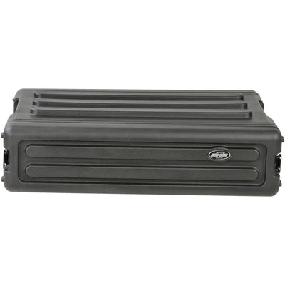 SKB 2U Shallow Roto Rack Case Gear Protector, Stackable, Waterproof, Black - VMInnovations