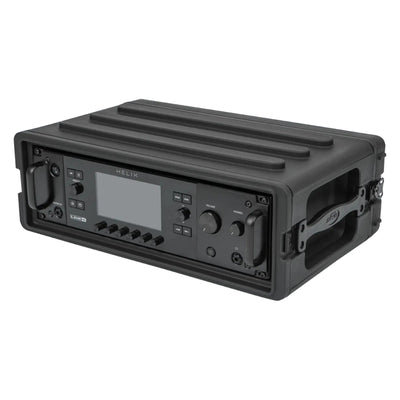 SKB 3U Shallow Roto Rack Case Gear Protector, Stackable, Waterproof, Black - VMInnovations