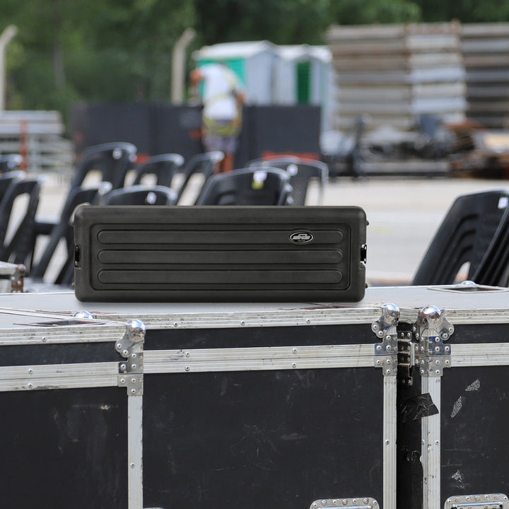 SKB 3U Shallow Roto Rack Case Gear Protector, Stackable, Waterproof(Open Box)