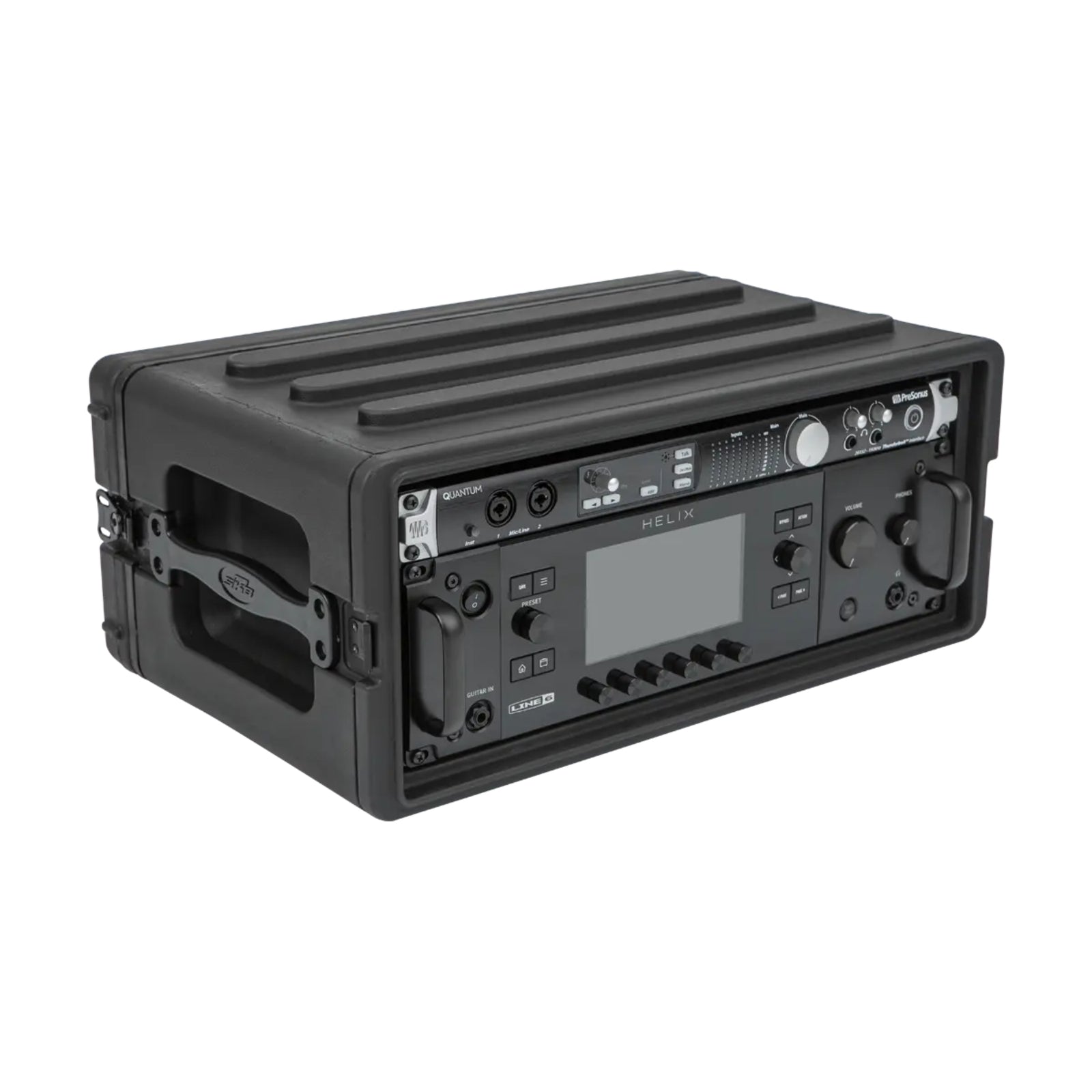 SKB 4U Shallow Roto Rack Case Gear Protector, Stackable, Waterproof, Black - VMInnovations
