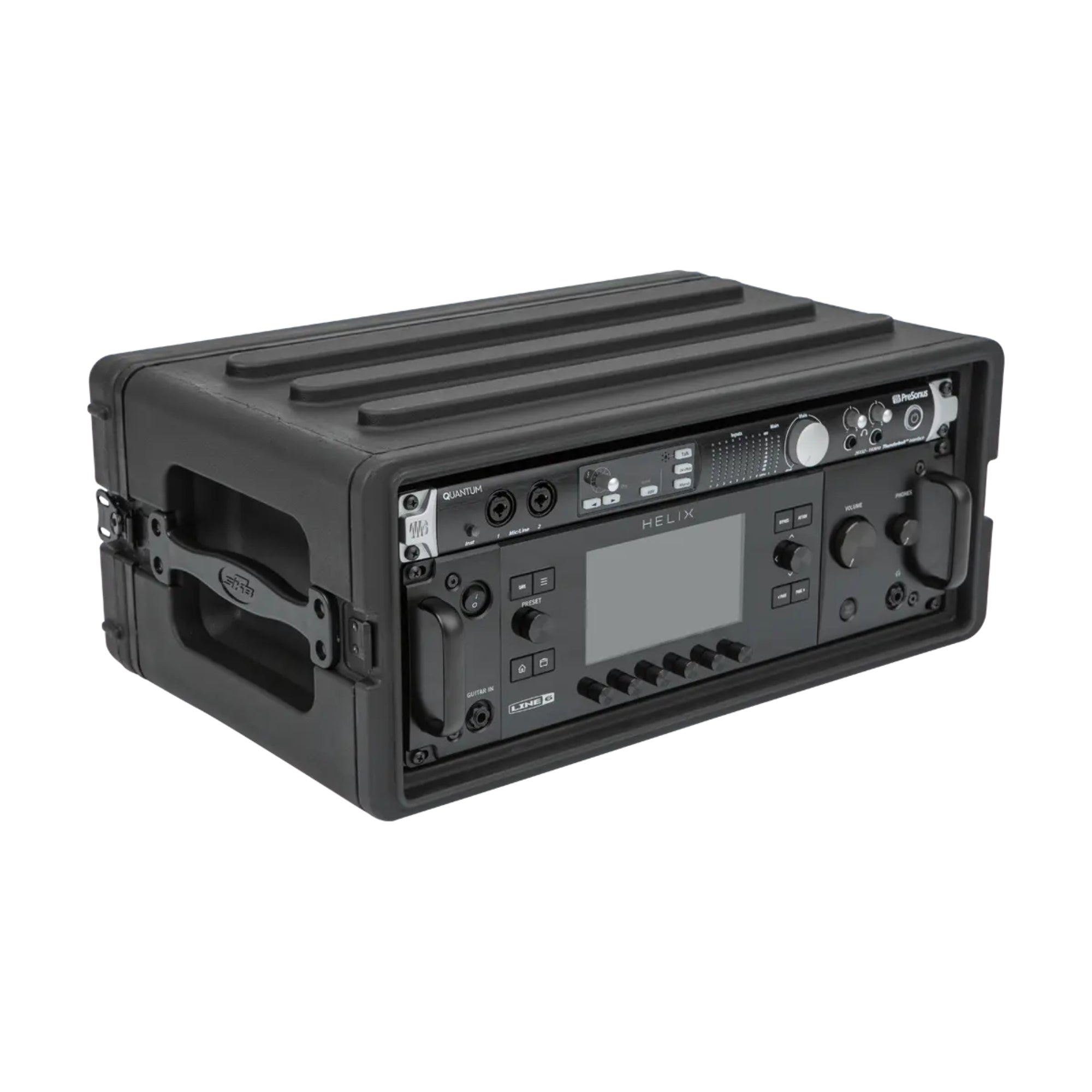 SKB 4U Shallow Roto Rack Case Gear Protector, Stackable, Waterproof, Black - VMInnovations