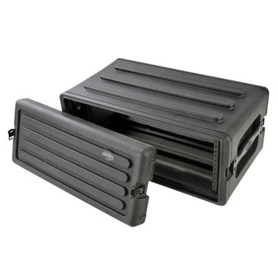 SKB 4U Shallow Roto Rack Case Gear Protector, Stackable, Waterproof, Black - VMInnovations