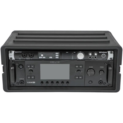 SKB 4U Shallow Roto Rack Case Gear Protector, Stackable, Waterproof, Black - VMInnovations