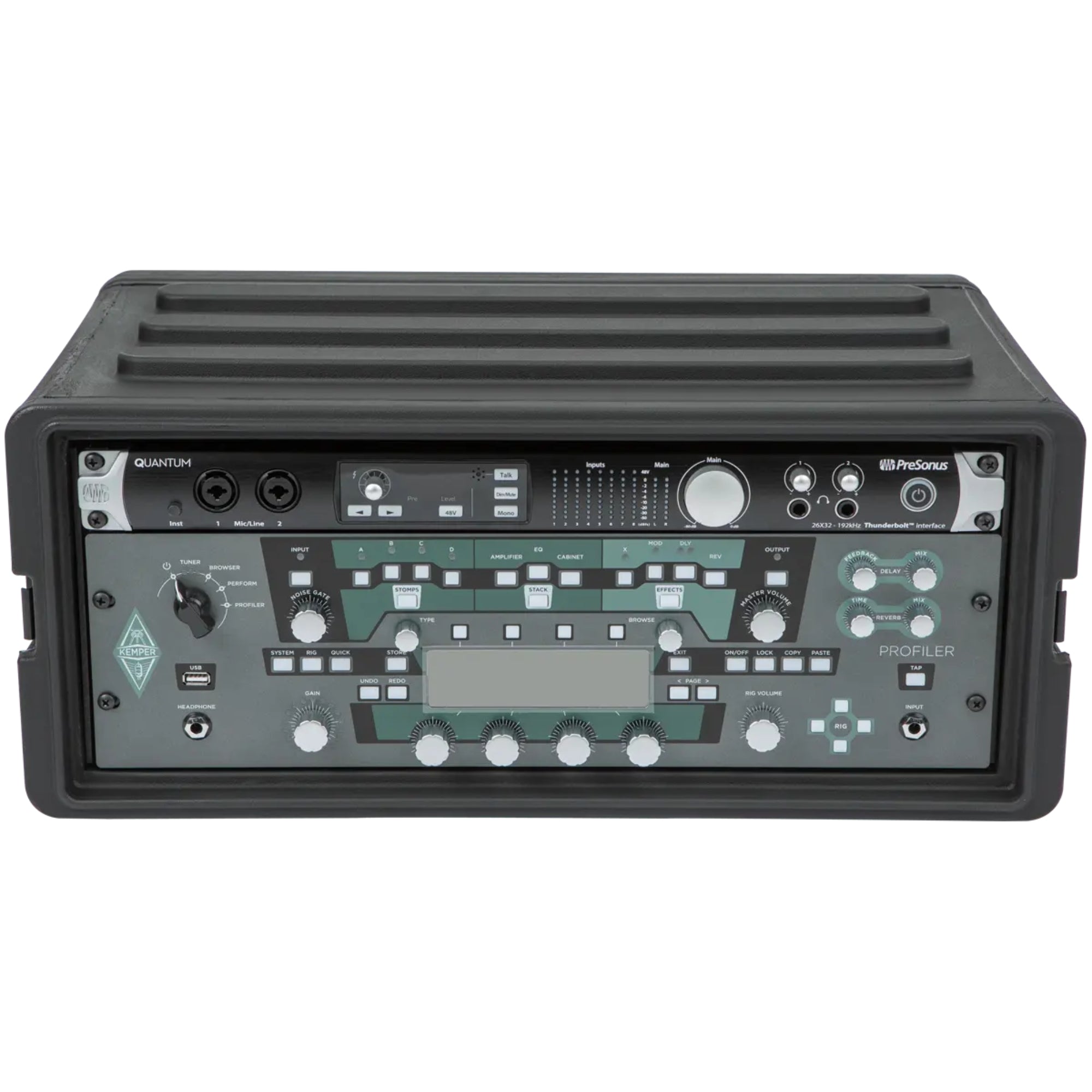 SKB 4U Shallow Roto Rack Case Gear Protector, Stackable, Waterproof, Black - VMInnovations