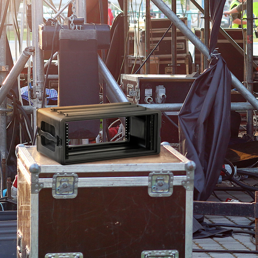 SKB 4U Shallow Roto Rack Case Gear Protector, Stackable, Waterproof (Open Box)