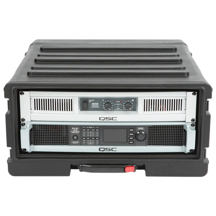 SKB 4U rSeries Rolling Rack Integrated Back Wheels 1-Touch Pull Handle(Open Box)