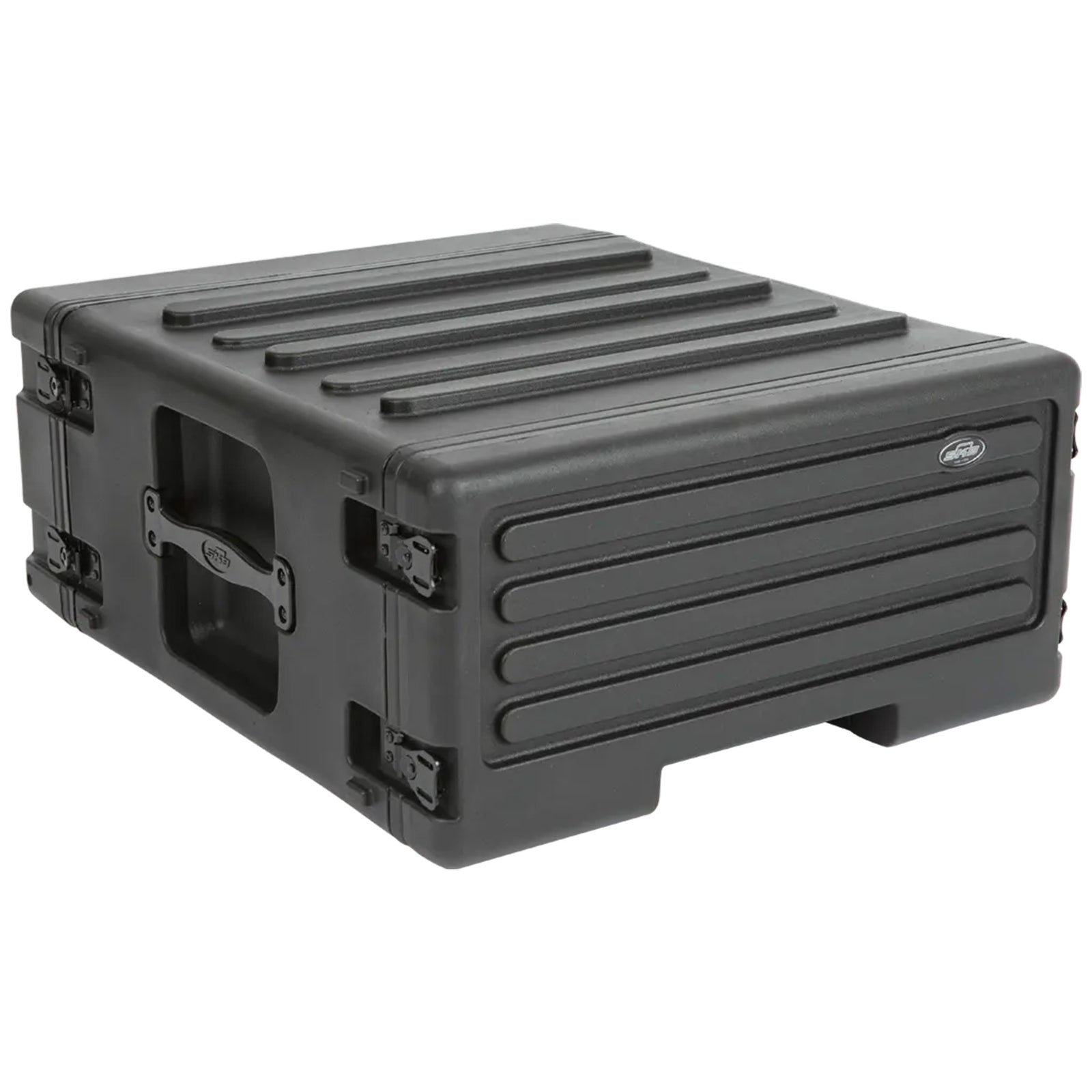 SKB 4U rSeries Rolling Rack with Integrated Back Wheels and 1-Touch Pull Handle - VMInnovations