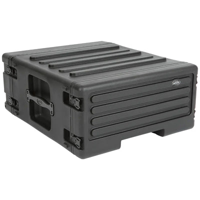 SKB 4U rSeries Rolling Rack Integrated Back Wheels 1-Touch Pull Handle(Open Box)