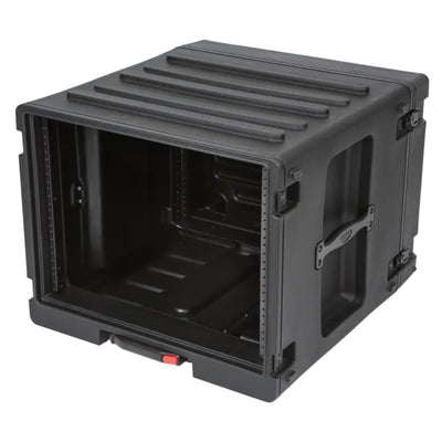 SKB 8U rSeries Rolling Rack with Integrated Back Wheels and 1-Touch Pull Handle - VMInnovations