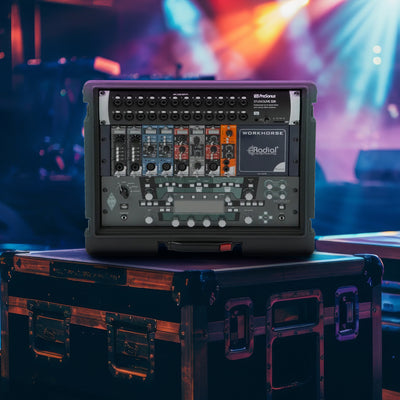 SKB 8U rSeries Rolling Rack with Integrated Back Wheels and 1-Touch Pull Handle - VMInnovations