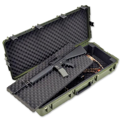 SKB Cases Waterproof Double Bow/Short Rifle Case Durable Protection, Olive Green - VMInnovations