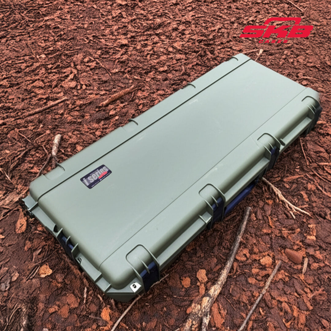 SKB Cases Waterproof Double Bow/Short Rifle Case Durable Protection, Olive Green