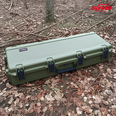 SKB Cases Waterproof Double Bow/Short Rifle Case Durable Protection, Olive Green - VMInnovations