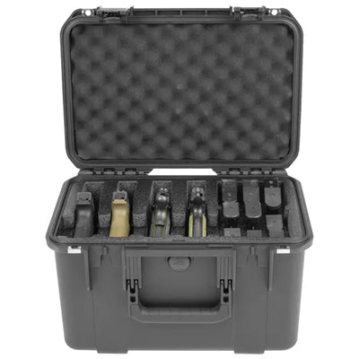 SKB Multi Hand Gun Case, 5 Gun Capacity, Custom Foam Interior, Waterproof, Black - VMInnovations