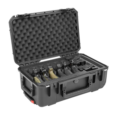 SKB Multi Hand Gun Case, 6 Gun Capacity, Custom Foam Interior, Waterproof, Black (Open Box)