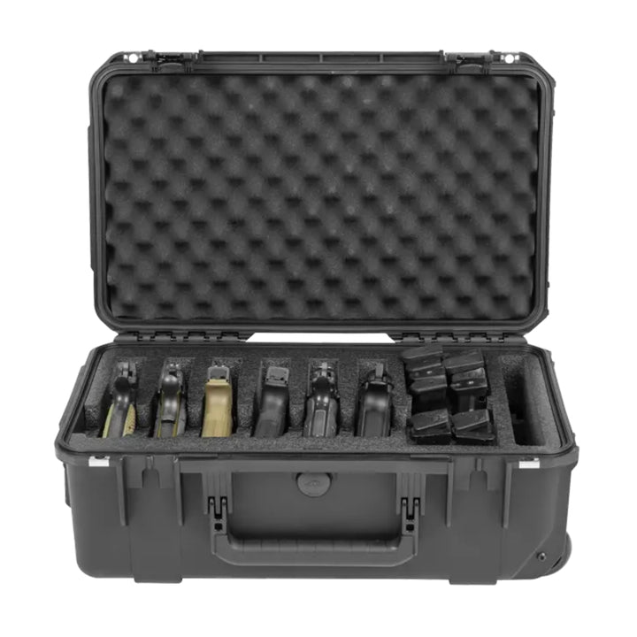 SKB Multi Hand Gun Case, 6 Gun Capacity, Custom Foam Interior, Waterproof, Black
