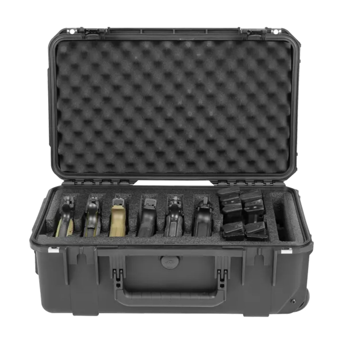 SKB Multi Hand Gun Case, 6 Gun Capacity, Custom Foam Interior, Waterproof, Black (Open Box)