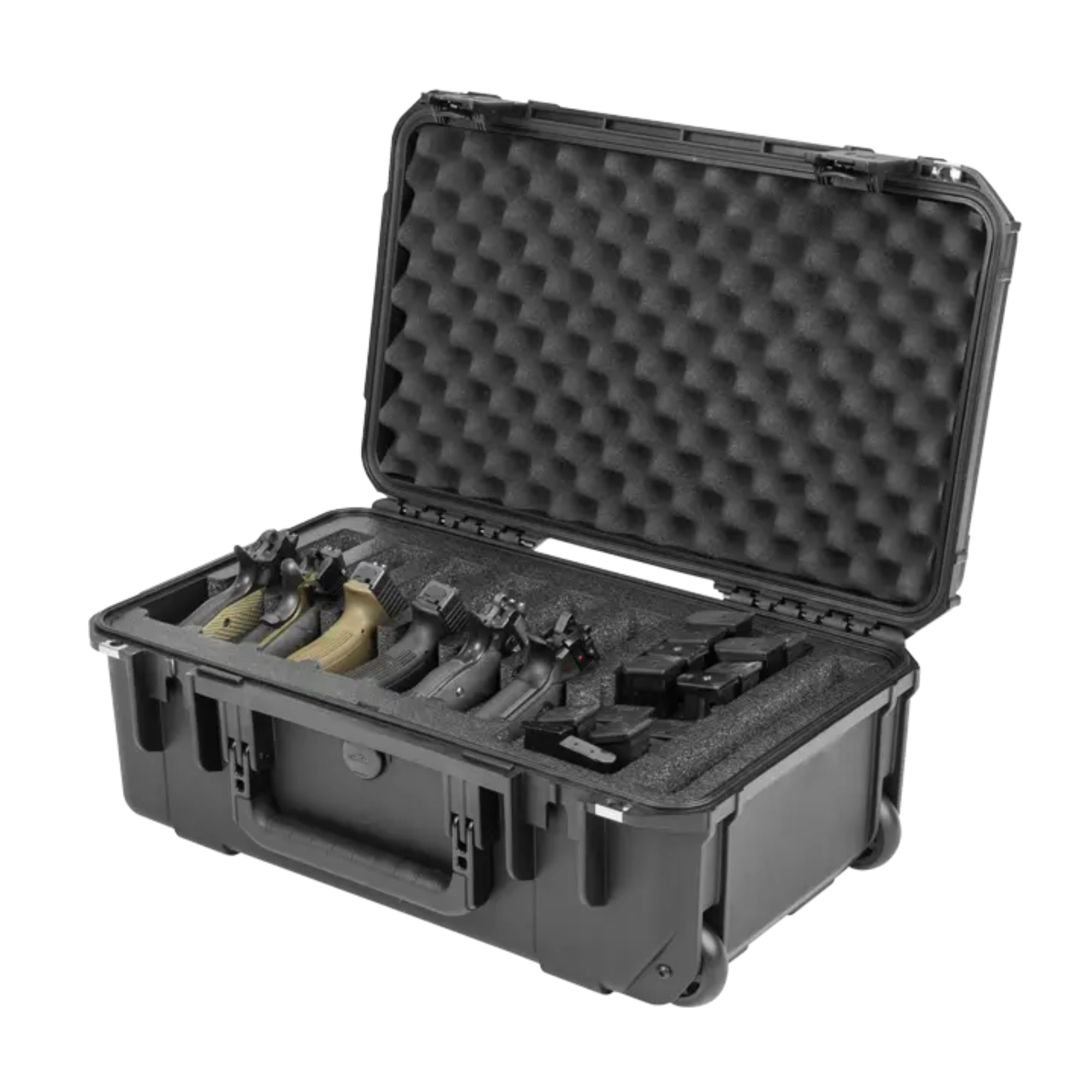 SKB Multi Hand Gun Case, 6 Gun Capacity, Custom Foam Interior, Waterproof, Black (Open Box)