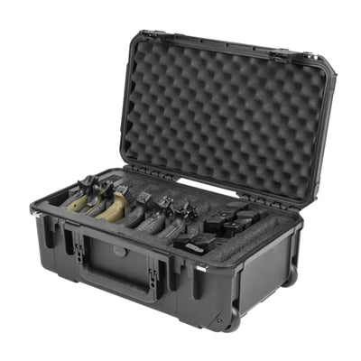 SKB Multi Hand Gun Case, 6 Gun Capacity, Custom Foam Interior, Waterproof, Black (Open Box)