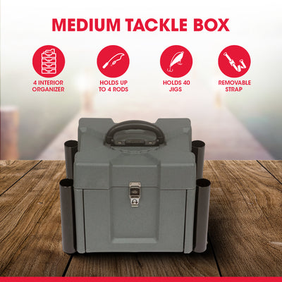 SKB Medium Tackle Box, 4 Drawers w Dividers & 2 Soft Exterior Pockets (Open Box)
