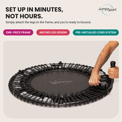 JumpSport 44 Inch PRO Workout Rebounder for Adults Fitness Trampoline(Open Box) - VMInnovations