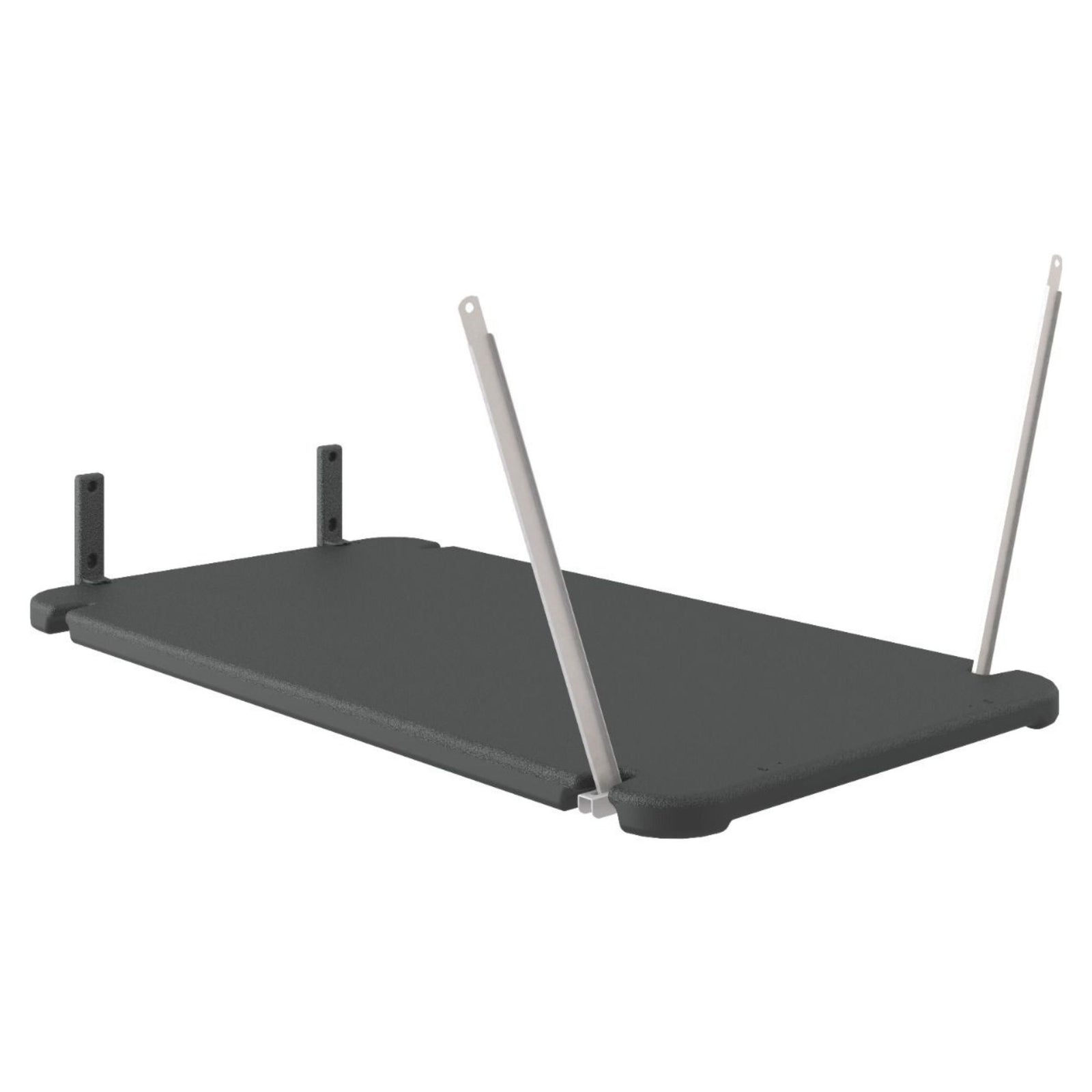 Suncast 3 Pack Vertical Shed Shelf Space Saving Hanging Outdoor Storage, Black - VMInnovations