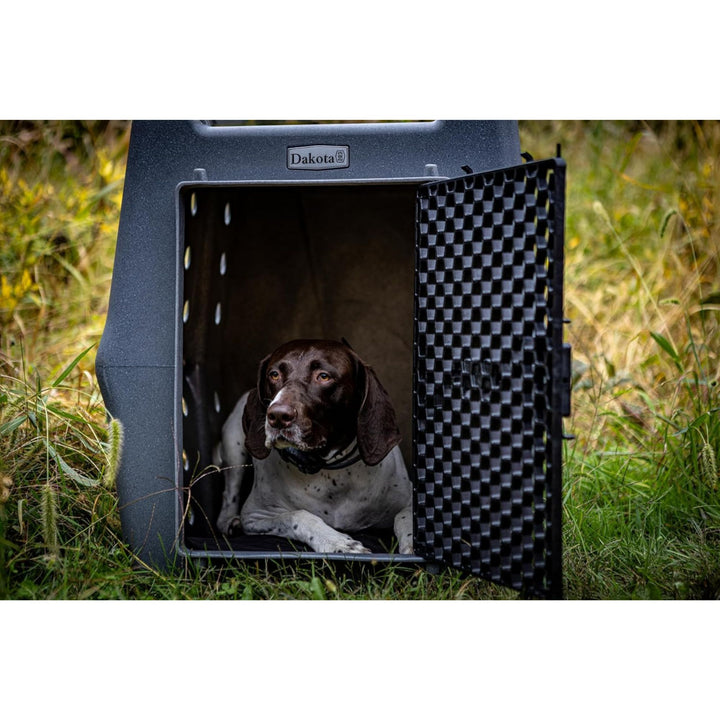 Dakota 283 Canine Rough and Tough Economy Pet Kennel, Intermediate, Dark Granite
